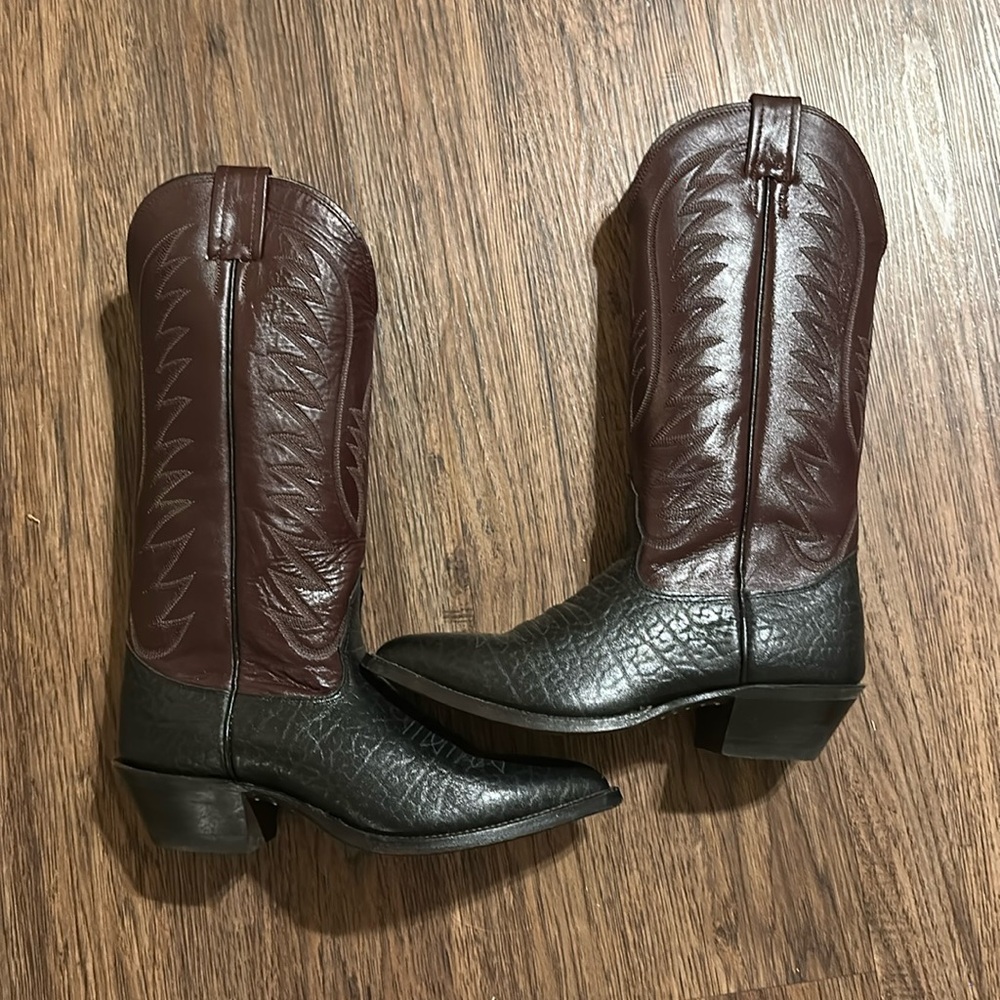 Nocona Women's Vintage Western Boots Bullhide Black 5.5 New